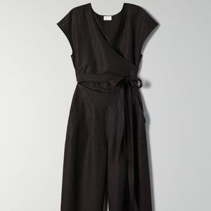 Aritzia Brax Wide Leg Linen Jumpsuit